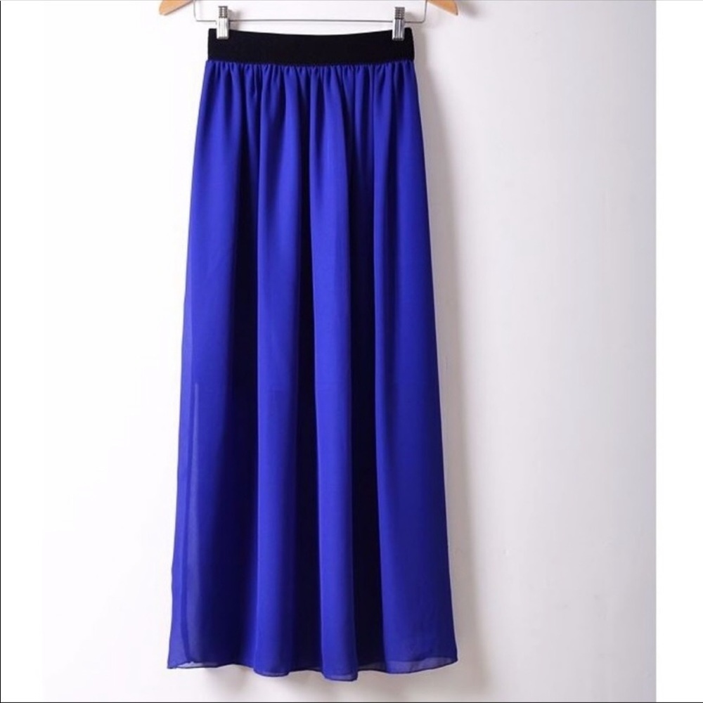 Chiffon Long Skirt - Picture 2 of 5